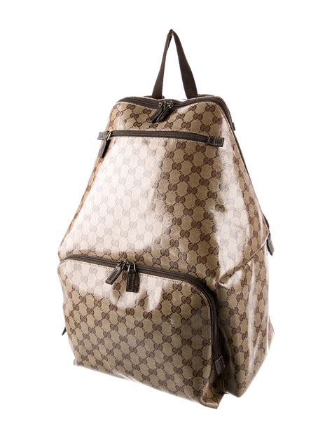 fake brown gucci backpack|gucci bamboo backpack.